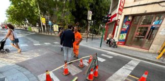 Going backwards – U-turn on cycle lane