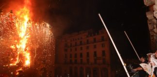 Up in flames