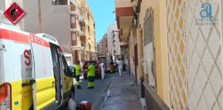 Fire in squat injures three