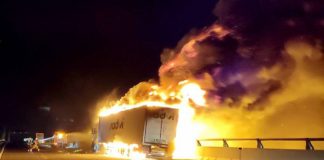 Motorway blaze