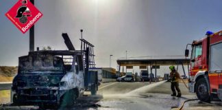 Toll booth fire call