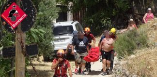 Walker suffers suspected heatstroke