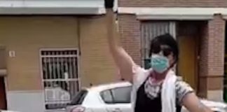 Street dancer in hot water