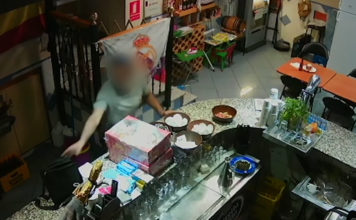 Petty thief caught on camera