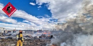 Scrapyard goes up in smoke